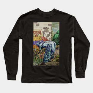 Indian flower market Long Sleeve T-Shirt